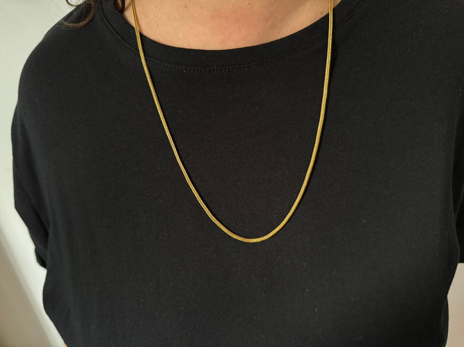 Collier Chaine En Or Jaune Maille Palmier 58 Facettes