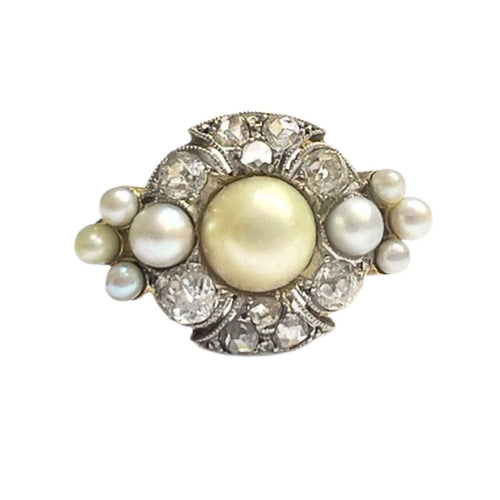 Bague Bague Art Déco en or avec diamants 58 Facettes Q41B