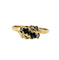 Bague 53 Bague or jaune saphirs et diamants 58 Facettes 663