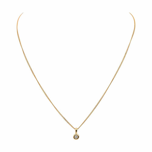 Collier Collier  Maille gourmette  Or rose Diamant 58 Facettes 4870193CN