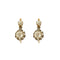 Boucles d'oreilles Dormeuses anciennes en or 18K et diamants 58 Facettes