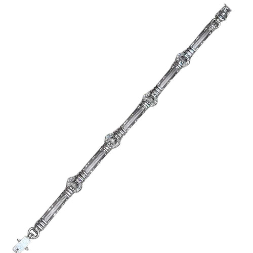 Armband Armband in 18k witgoud en briljant geslepen diamanten 58 Facettes P13