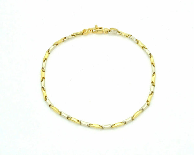 Bracelet Bracelet en or jaune et blanc 58 Facettes 8276