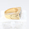 Vintage ring in yellow gold, platinum, old-cut diamonds 