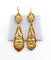 Boucles d'oreilles Dormeuses antique XXL or jaune fleurs finement ciselés (circa 1900) 58 Facettes A05468