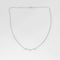 Collier COLLIER OR BLANC 3 DIAMANTS 0,30ct 58 Facettes M8927