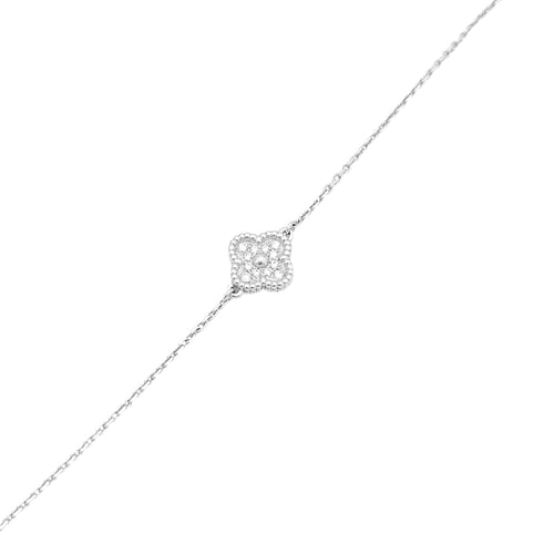 Bracelet Bracelet Van Cleef & Arpels, "Sweet Alhambra", or blanc, diamants. 58 Facettes 34943