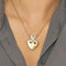 Pendentif Pendant en Or jaune & blanc 18k 58 Facettes SMA0174
