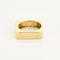 Bague 58 Bague moderniste de forme carré en or jaune et diamant 58 Facettes THI0518