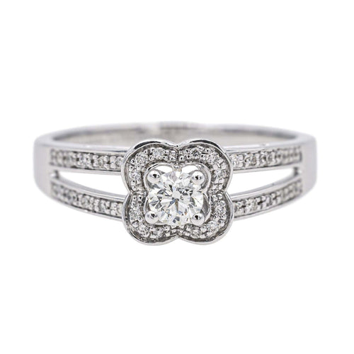 Bague 54.5 Mauboussin Bague Chance of love Or blanc Diamant 58 Facettes 4037463RV