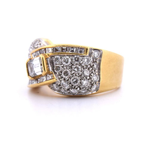 Bague 55 DAMIANI - Bague en or avec diamants 58 Facettes
