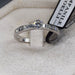 Bague 57 Bague en or blanc avec diamants 58 Facettes