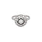 Bague 53 Bague en or blanc, platine et diamants 58 Facettes ALE4596