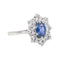 Bague 52 Bague Pompadour Or blanc Saphir, Diamant 58 Facettes 3884540CN