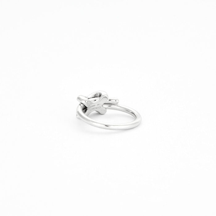 Bague 56 CHAUMET - Bague Chaumet Liens or blanc diamants 58 Facettes