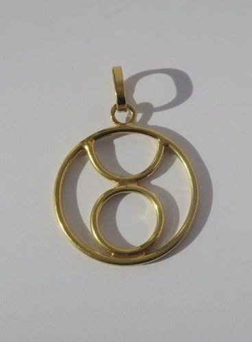 Pendentif Pendentif médaille zodiaque Taureau 58 Facettes