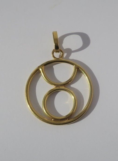 Taurus zodiac medal pendant