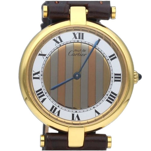 Montre Cartier Montre Must De Cartier Vermeil 58 Facettes MT41138