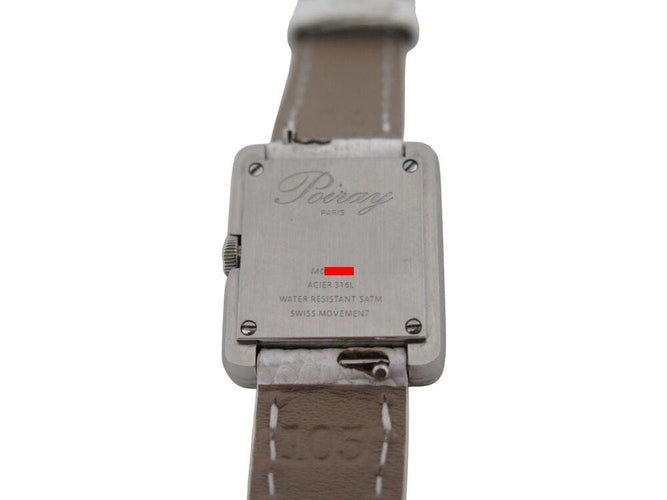 Montre montre POIRAY ma premiere mini 45207 quartz 21 mm acier cuir +ecrin 58 Facettes 268629