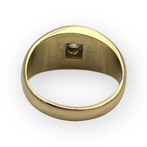 Bague 48 Bague jonc or jaune diamant 58 Facettes 149052821