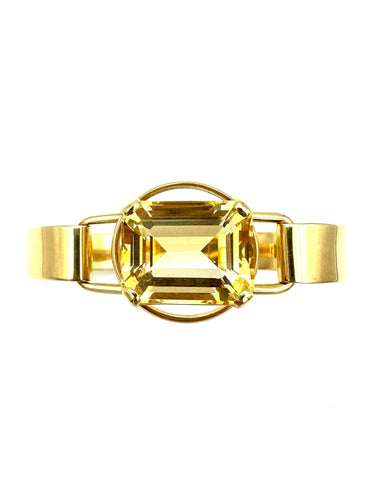 Bracelet Bracelet vintage en or jaune 18K et citrine 58 Facettes