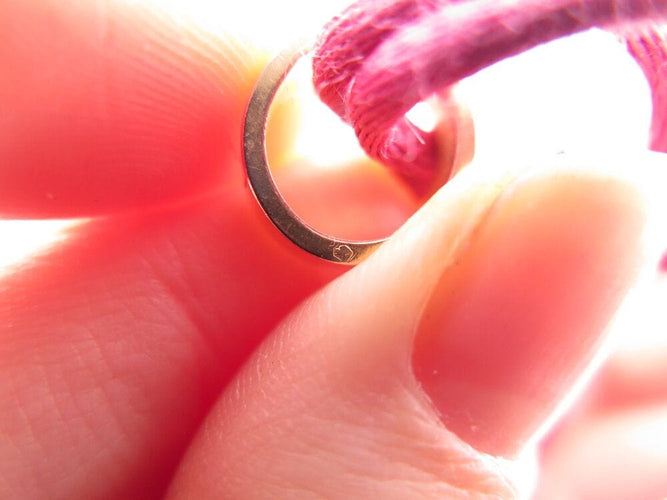 Bracelet bracelet CARTIER love anneau or rose sur cordon or rose 18k 13-24cm boite 58 Facettes 266940