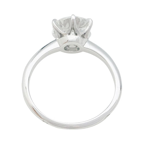 Bague 53 Solitaire platine et diamant, 2,23 carats. 58 Facettes 31441