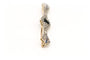 Broche Broche Art Déco sertie d’onyx, saphirs et diamants en or jaune et blanc 18 carats 58 Facettes 23114