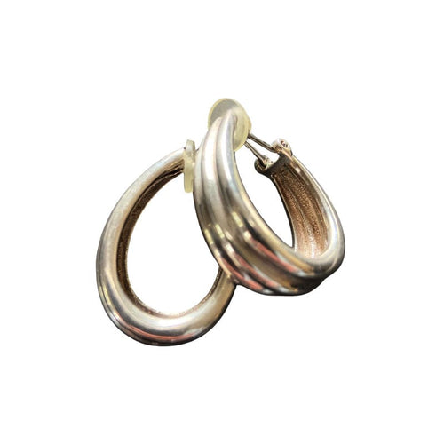 Boucles d'oreilles HERMES - Clips d'oreilles - en argent, poinçon de maître Lucien Vachey 58 Facettes