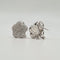 Boucles d'oreilles Boucles d’oreilles or blanc 18 carats fleurs en diamants naturels 58 Facettes