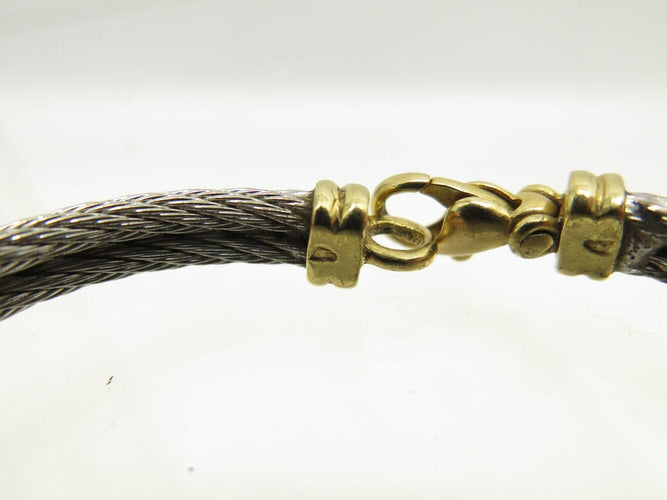 Bracelet vintage bracelet FRED force 10 infinie gm or jaune 18k acier t16.5 58 Facettes 271707