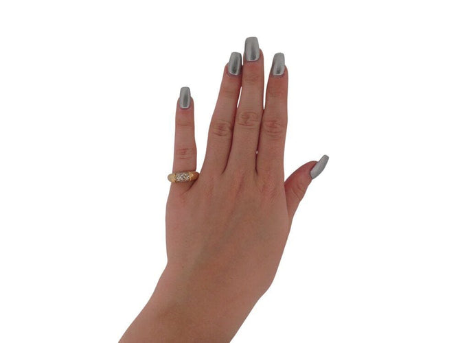 Bague 49 bague VAN CLEEF & ARPELS philippine t49 sertie diamants 0.54ct or jaune 18k 58 Facettes 268619