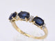Bague Bague en or avec diamants et saphir 58 Facettes 2123