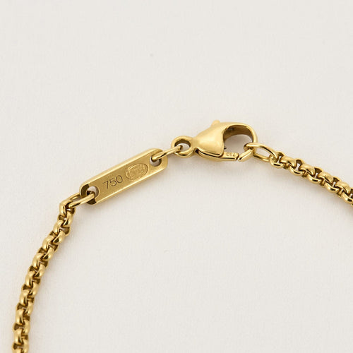 Collier CHOPARD Happy Diamonds collier en or jaune, saphir et diamant 58 Facettes B250560