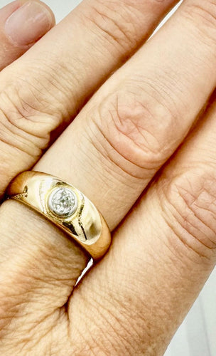 Bague 58 Bague homme jonc diamant 58 Facettes