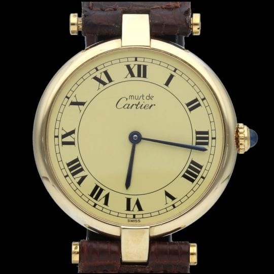 Montre Cartier Montre Must De Cartier Vermeil 58 Facettes MT39161