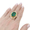 Bague 54 Bague or jaune, émeraude et diamants. 58 Facettes 35102