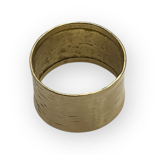 Bague 55 Bague martelée or jaune, perle de Tahiti 58 Facettes 149058232