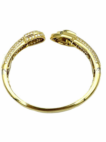Bracelet Bracelet vintage or jaune 18K et diamants 5.5ct 58 Facettes