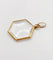 Pendentif Pendentif porte-photo antique hexagonal en or 18k art nouveau 58 Facettes A06466