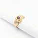 Bague 52 Bague en or jaune diamants et rubis 58 Facettes 30483