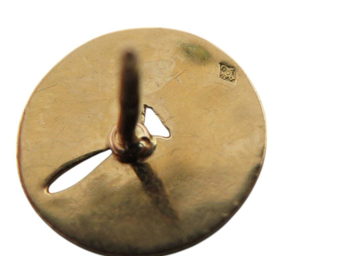 Boucles d'oreilles boucles d'oreilles DINH VAN puces punaises en or jaune 18k 3.8gr  s 58 Facettes 268999