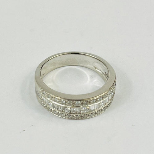 Bague 53 Bague Or Blanc et Diamants 58 Facettes 20400000825
