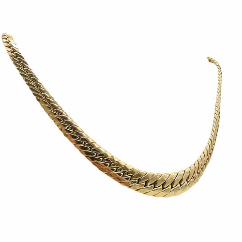 Collier Collier maille anglaise or jaune 58 Facettes