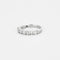 Bague Alliance demie or blanc diamants 58 Facettes