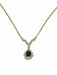 Collier Collier pendentif en or jaune avec diamants et saphirs 58 Facettes