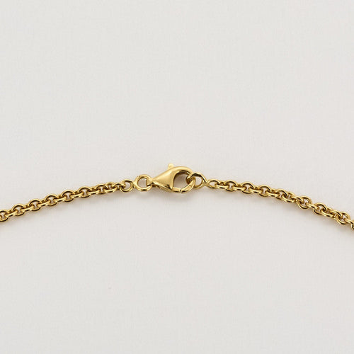 Collier Longue chaîne en or rose à maille ronde 58 Facettes FON18031