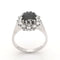 Bague 54 Bague marguerite or blanc saphir et diamants 58 Facettes