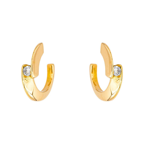 Boucles d'oreilles Boucles d'oreilles Créoles Or jaune Diamant 58 Facettes 4036397CN