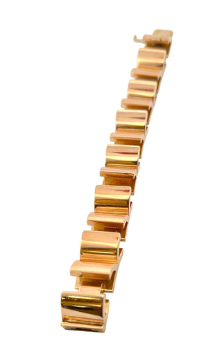 Armband Armband Tank Retro aus 18 Karat Gelbgold 58 Facettes